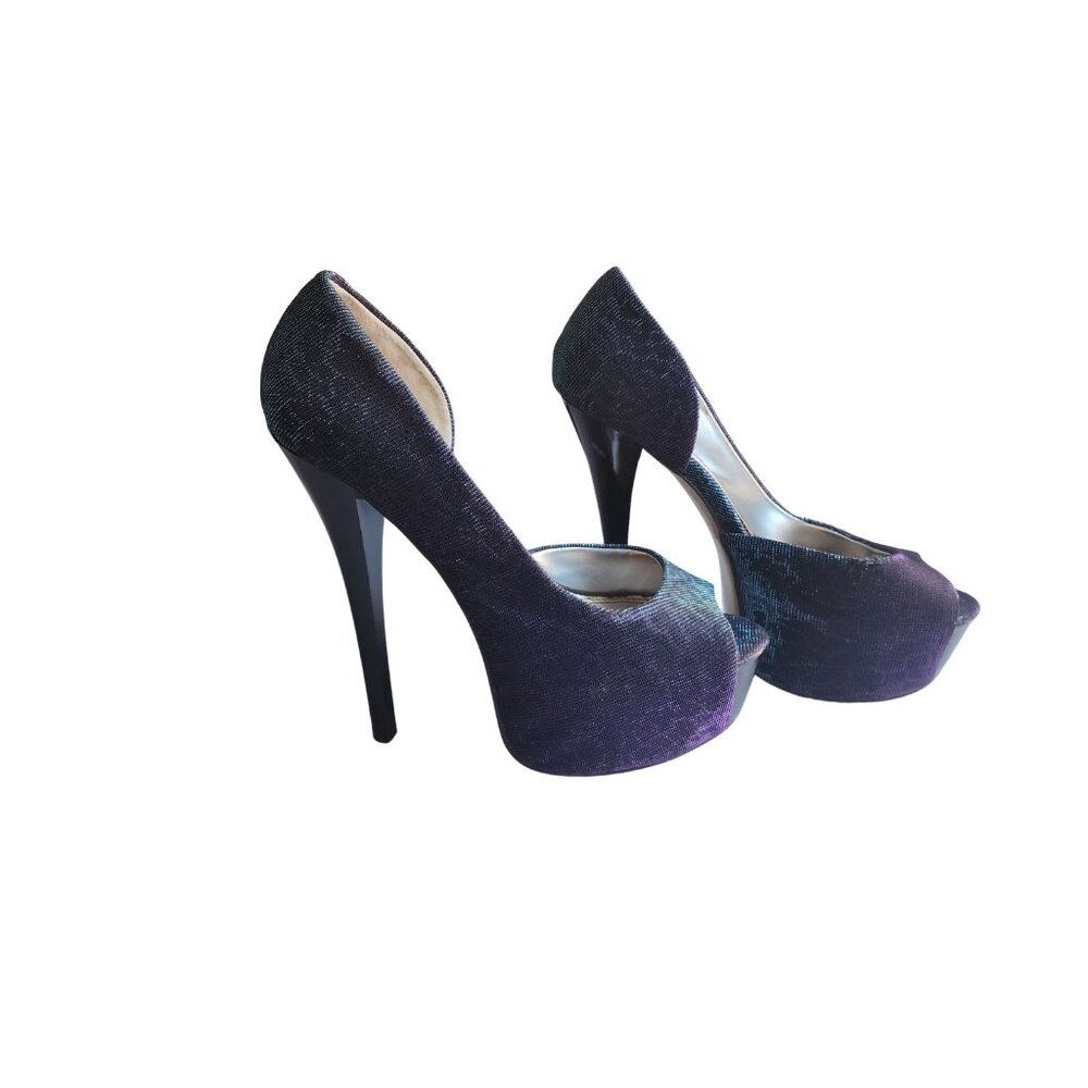 Bakers - Nightlife- Women's Stiletto Pumps - Platform- Blue/Purple - 7.5B - GUC